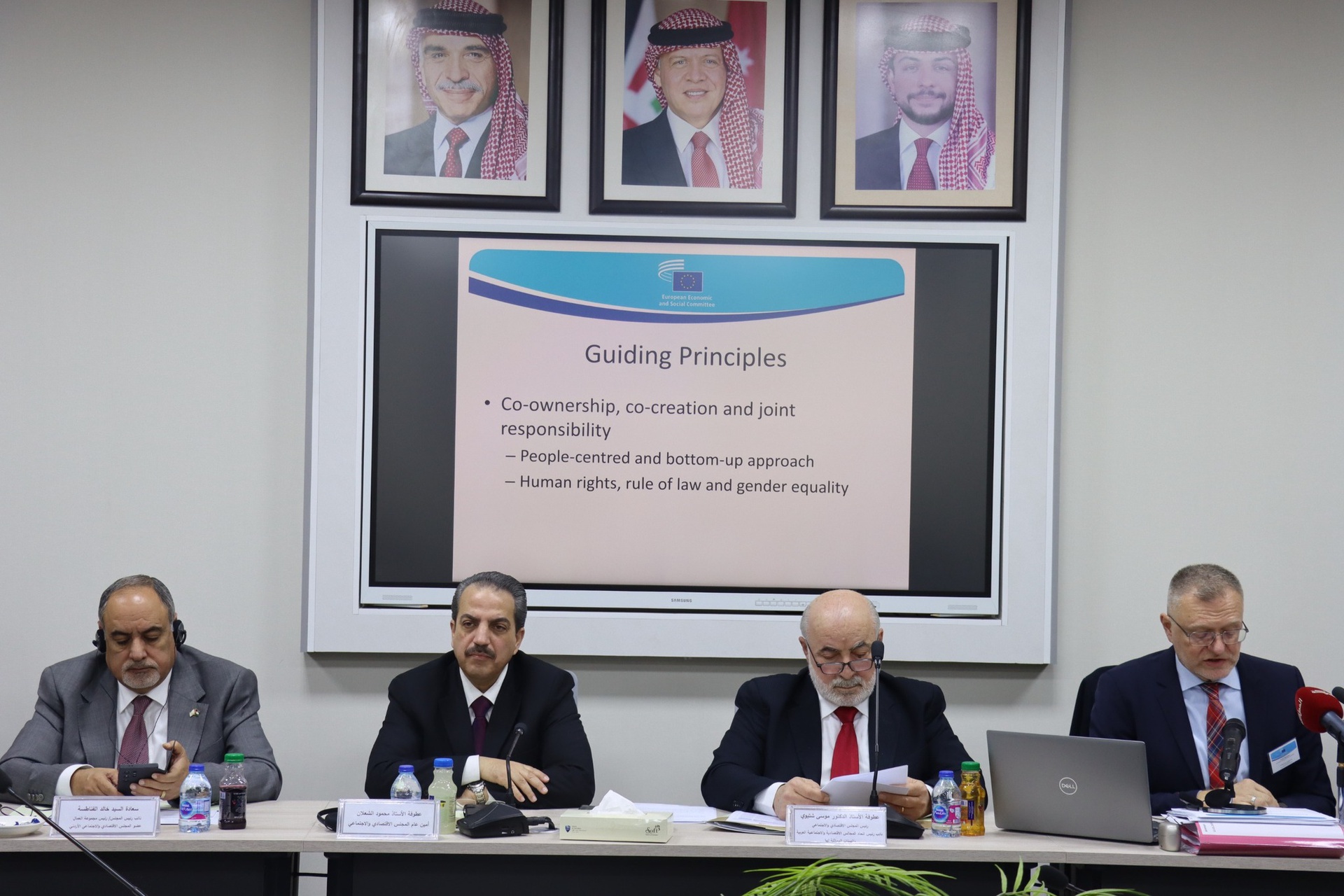 Organisation d’un atelier-débat sur le « Nouveau Pacte pour la Méditerranée » entre les membres de l’Union des Conseils Économiques et Sociaux Arabes et Institutions Similaires et le Comité Économique et Social Européen, à Amman.