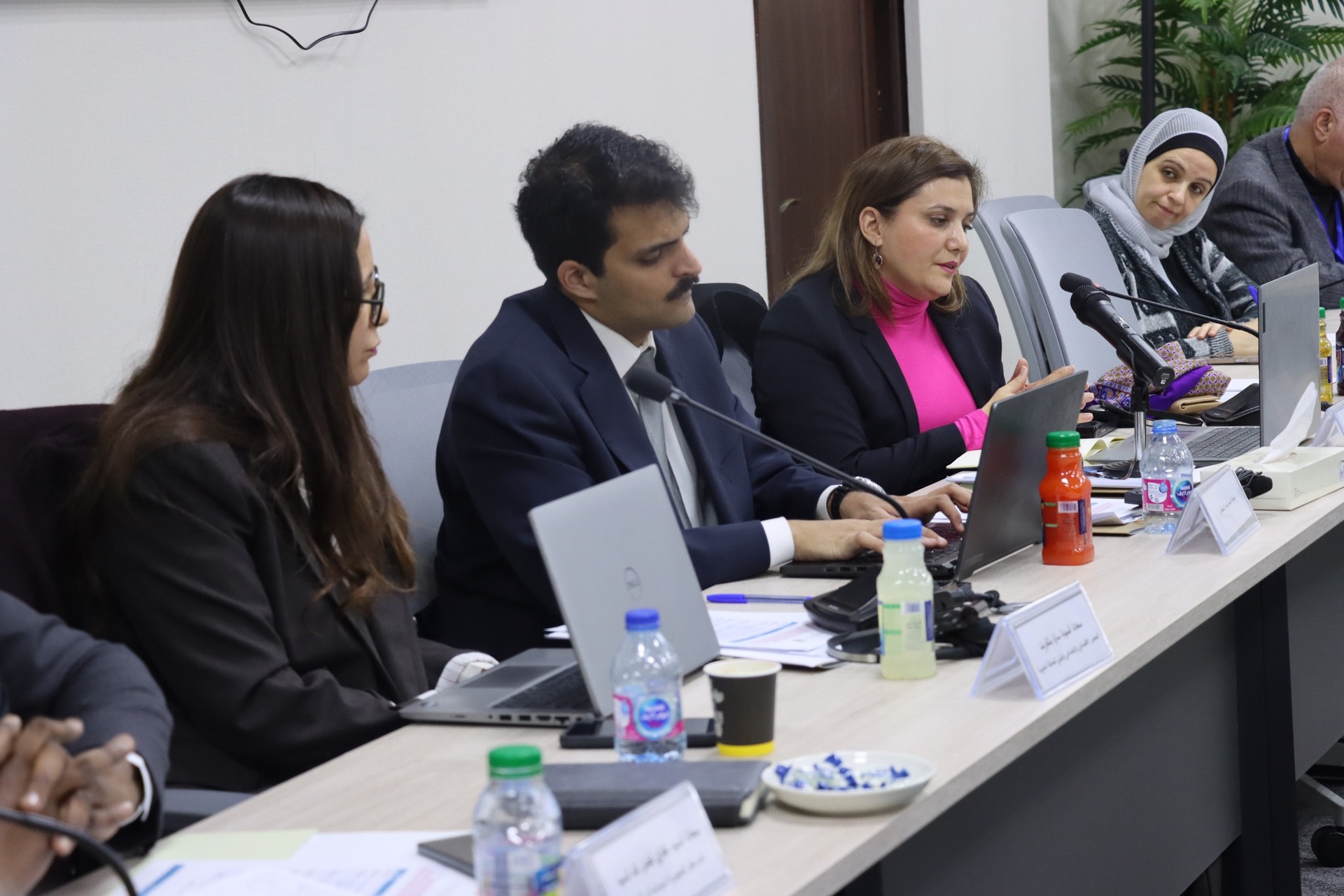 A consultative dialogue session on the “New Mediterranean Pact” between members of the Union of Arab Economic and Social Councils and Similar Institutions and the European Economic and Social Committee, held on January 12, 2026, in Amman