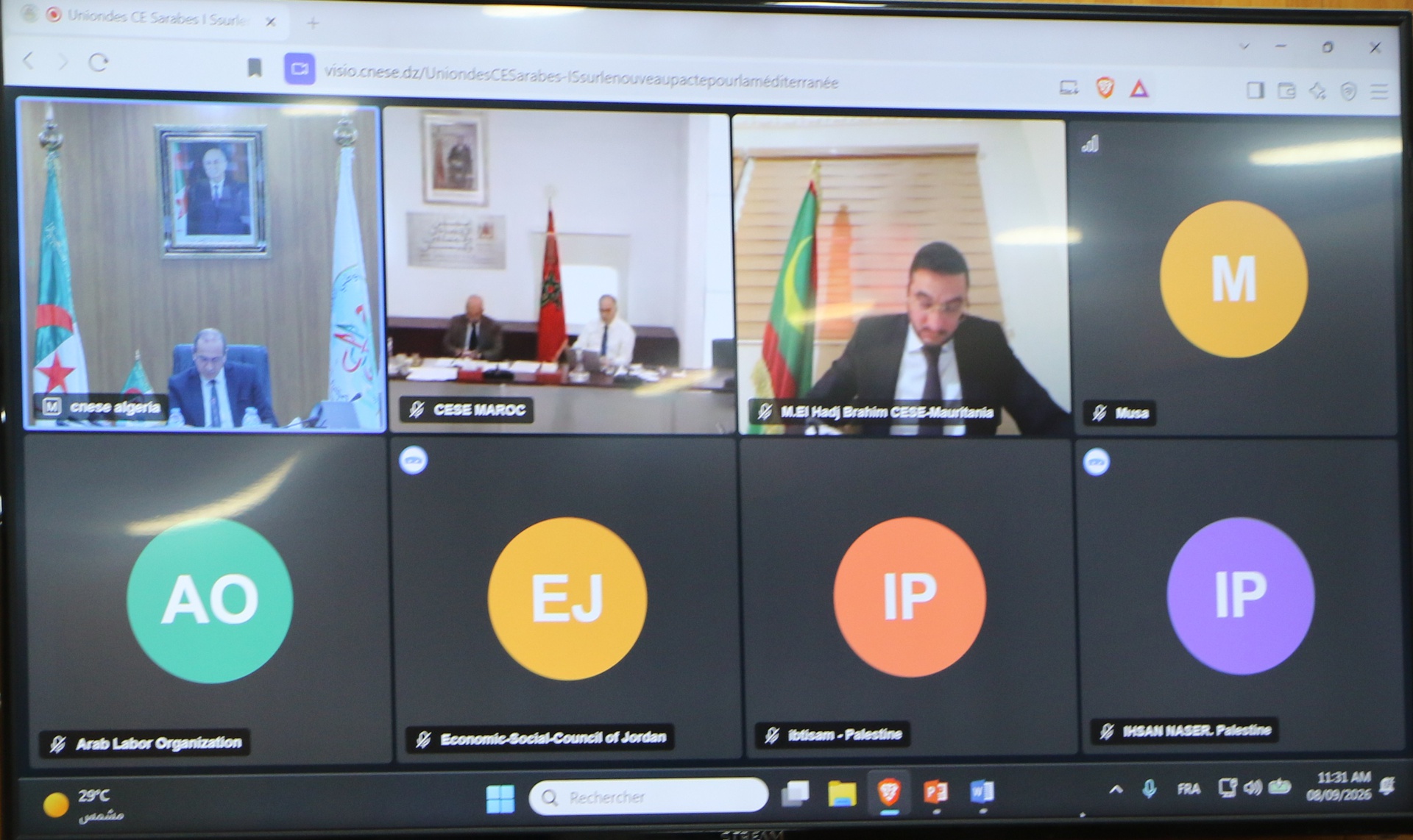 Organisation de la conférence arabe sur le «Nouveau Pacte pour la Méditerranée»
